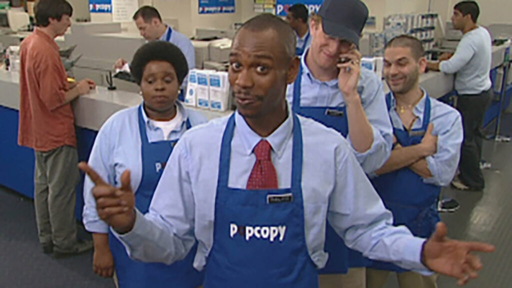 Dave Chappelle and ensemble cast in Chappelle’s Show