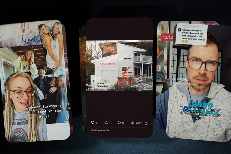 Episodic still from the true crime documentary #CyberSleuths: The Idaho Murders