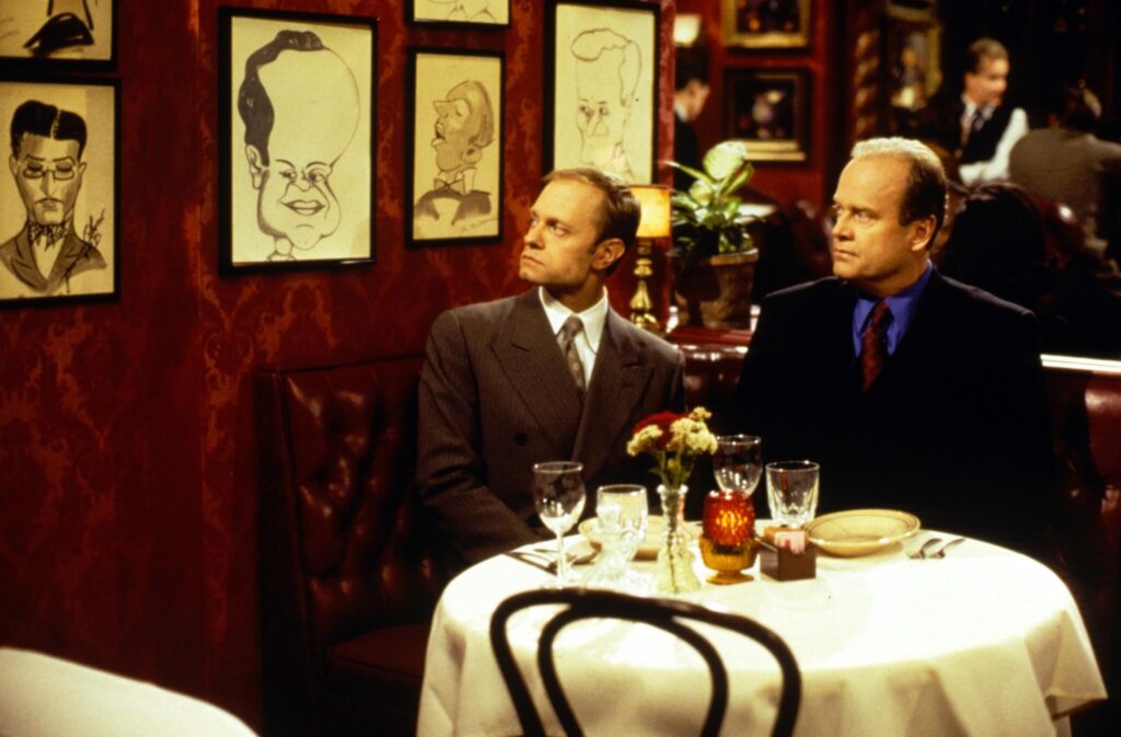 Kelsey Grammer and David Hyde Pierce in Frasier 1993–2004