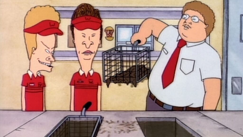 Animated Beavis & Butt-Head in the MTV version of Beavis & Butt-Head