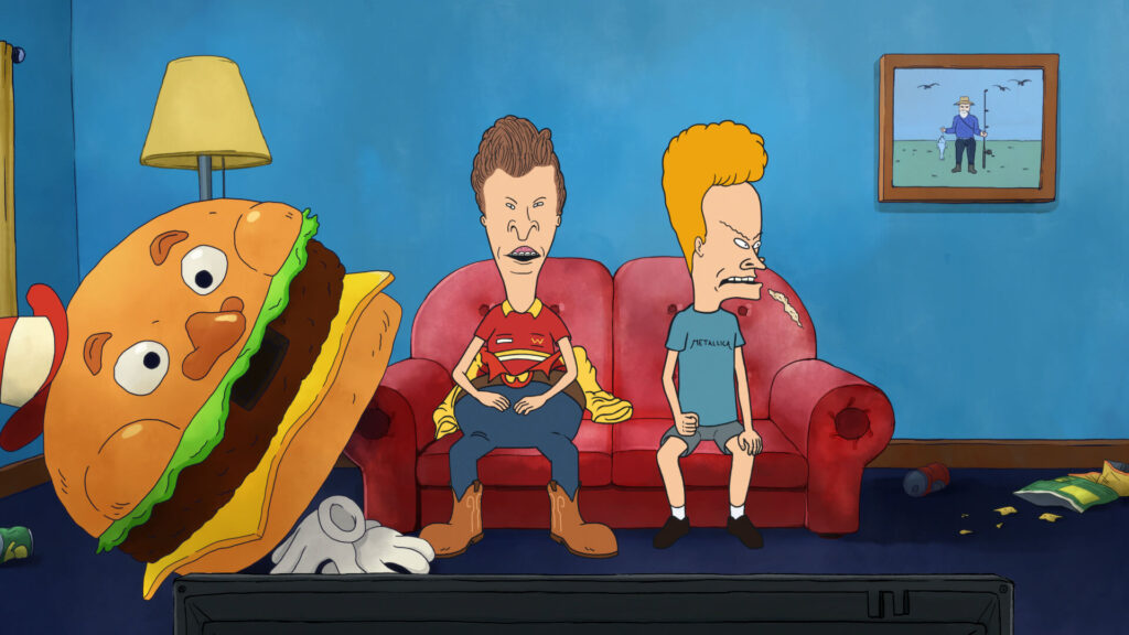 Animated characters Beavis & Butt-Head in Mike Judge’s Beavis and Butt-Head