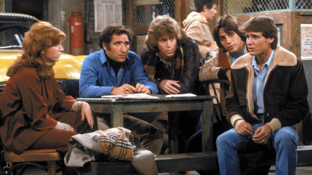 Danny DeVito, Tony Danza, Marilu Henner, Judd Hirsch, Christopher Lloyd, Carol Kane, Andy Kaufman in Taxi