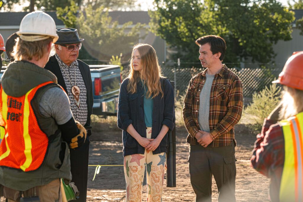 Emma Stone and Nathan Fielder in The Curse