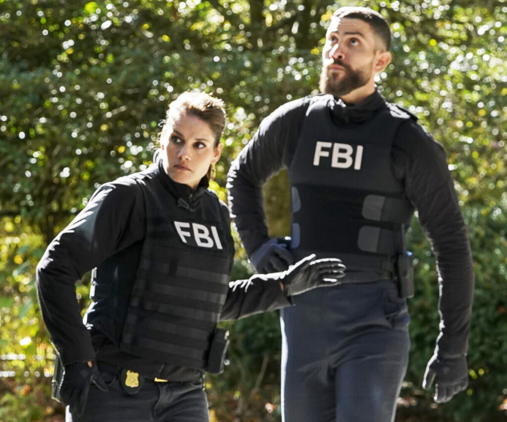 Zeeko Zaki as Omar Adom Zidan & Missy Peregrym
Special Agent Maggie Bell in FBI