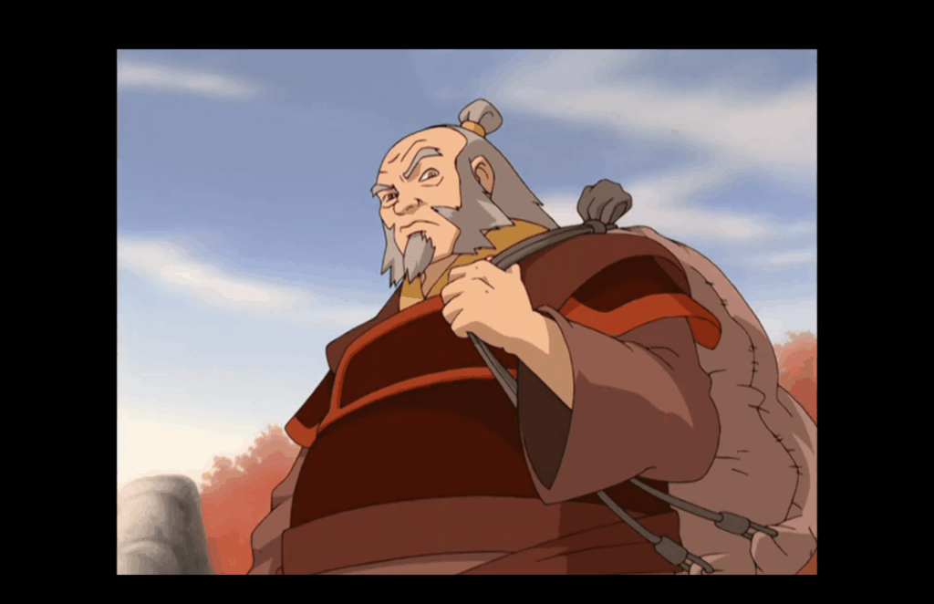 Uncle Iroh voiced by Mako (Seasons 1-2) and Greg Baldwin (Season 3) in Avatar: The Last Airbender