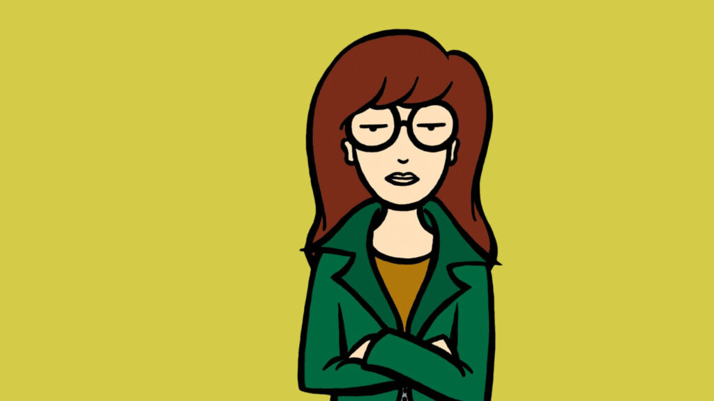 Animated character Daria in the MTV hit television show, Daria