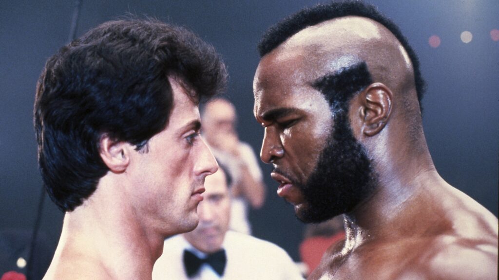 Sylvester Stallone and Mr. T in Rocky III