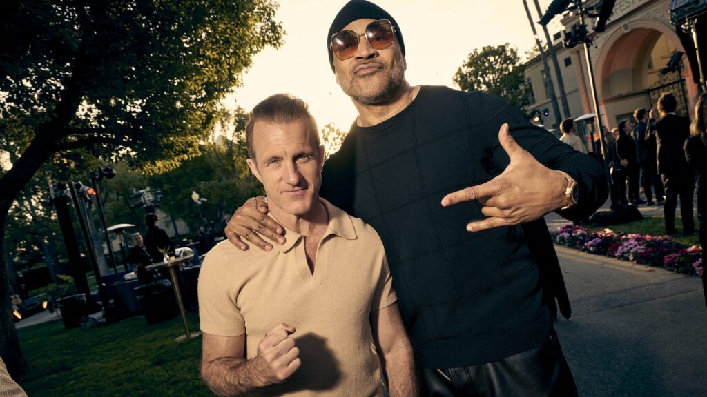 Scott Caan and LL Cool J of NCIS: New York attend the CBSFEST 2026-2027: Fall Schedule Announcement to celebrate CBS' 2026-2027 primetime lineup at the Paramount Studios Lot