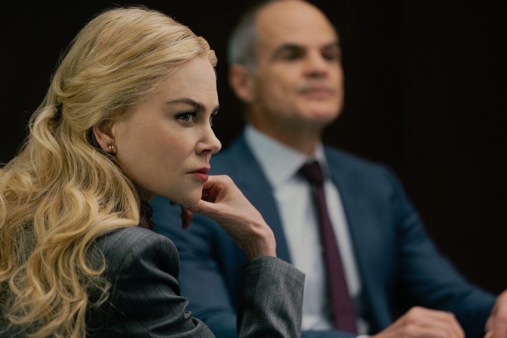 Nicole Kidman as Kaitlyn and Michael Kelly as Byron Westfield in Lioness season 3
