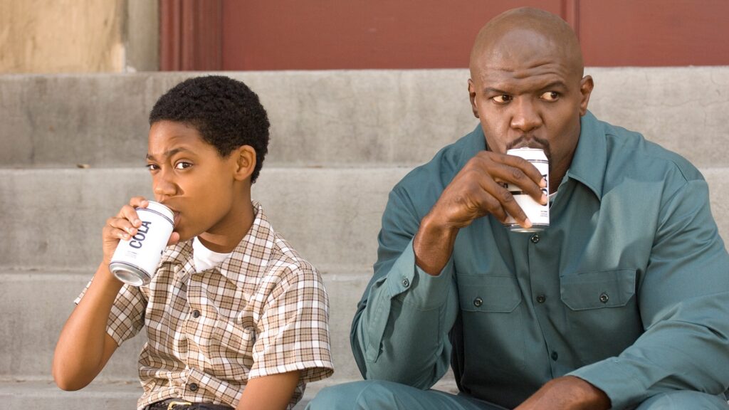 Terry Crews as Julius Rock and James Tyler Ferguson as Chris Rock in Everybody Hates Chris