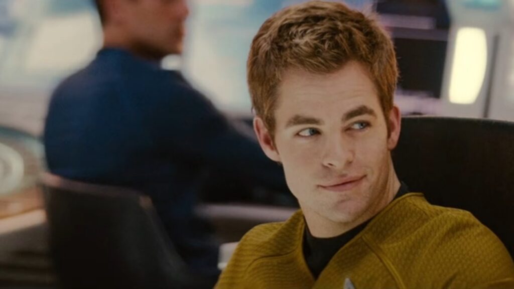 Chris Pine as James T Kirk