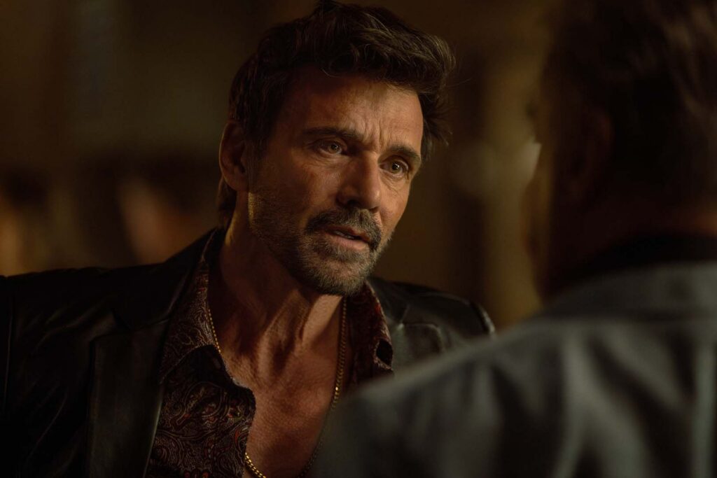 (L-R): Frank Grillo as Bill Bevilaqua and Sylvester Stallone as Dwight Manfredi in Tulsa King, episode 6, season 4, streaming on Paramount+, 2026. Photo Credit: Steve Swisher/Paramount+