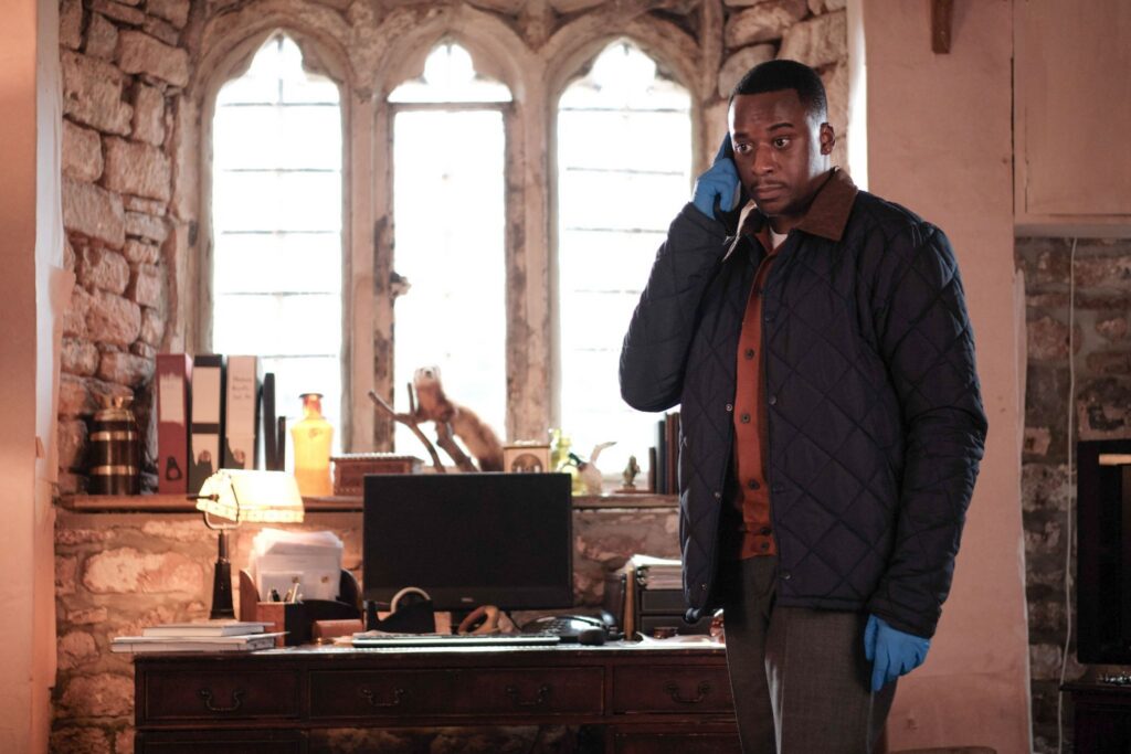 DC Mike Diliston (Elliot Edusah) calls in a harrowing discovery in The Crow Girl