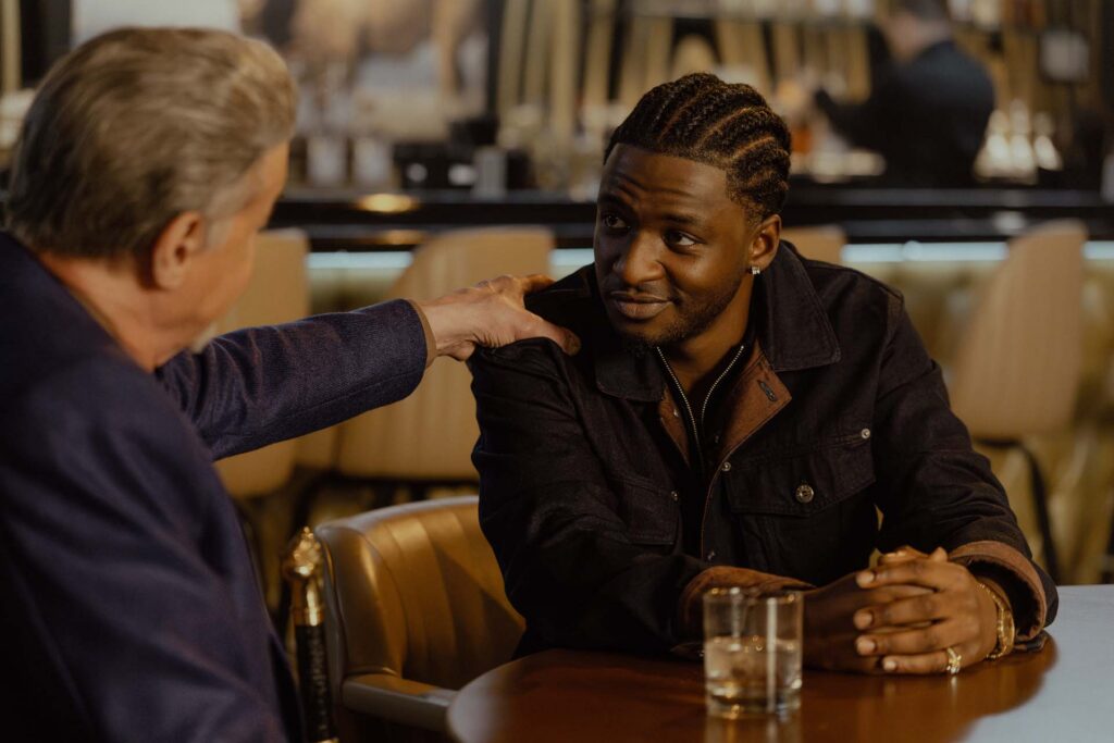 (L-R): Sylvester Stallone as Dwight Manfredi and Jay Will as Tyson in Tulsa King, episode 10, season 4, streaming on Paramount+, 2026. Photo Credit: Steve Swisher/Paramount+